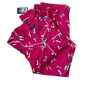 NWT Kate Spade Long Sleeve Shoe Themed Pajama Set Size M